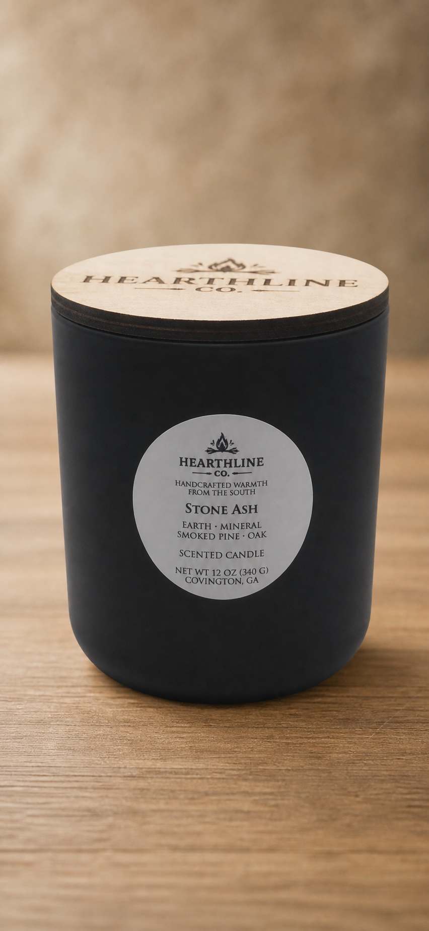Stone Ash 12oz Candle