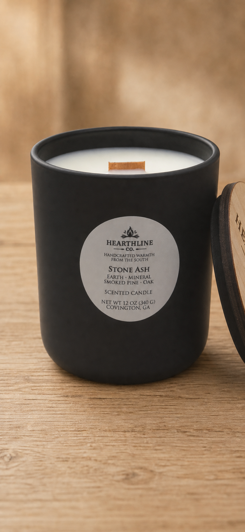 Stone Ash 12oz Candle